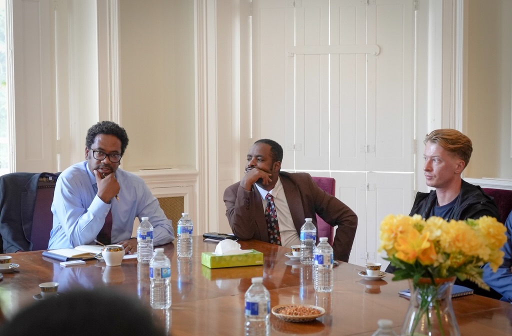 Illustrative group dialogue — replace with official event photo six