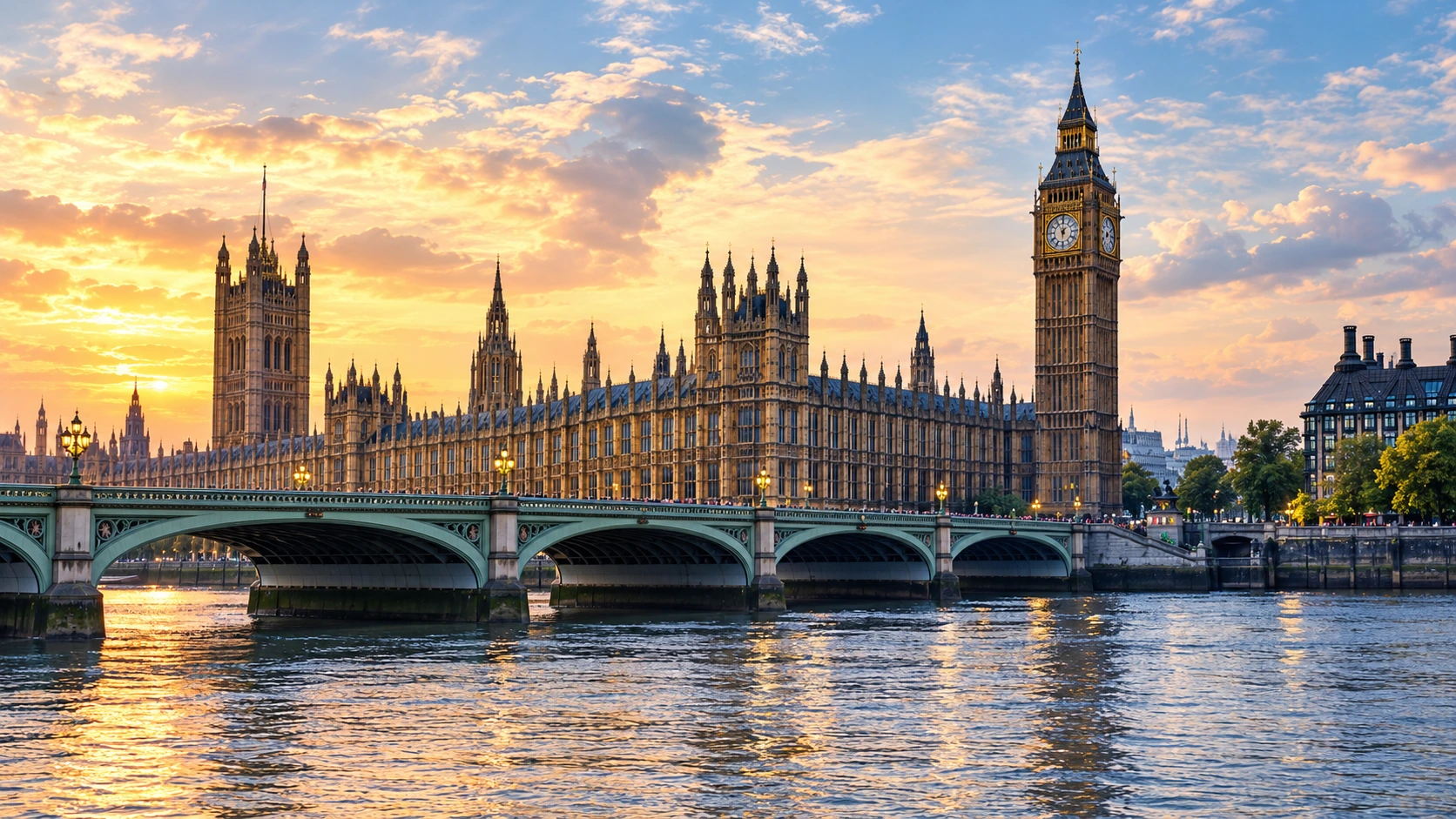 The Palace of Westminster in London